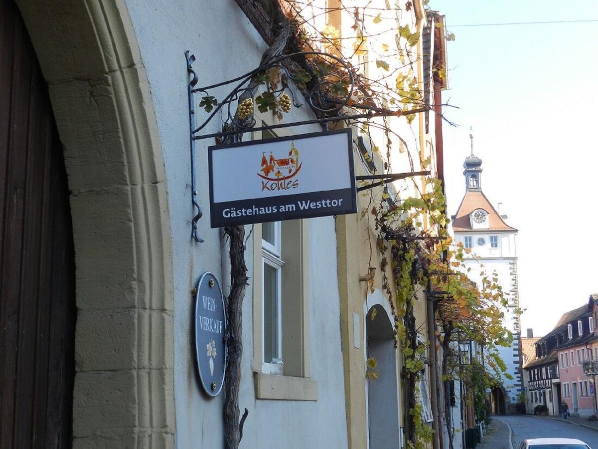 Gaestehaus Am Westtor Prichsenstadt Dış mekan fotoğraf